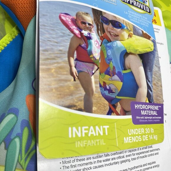 Stearns Infant U.S Coast Guard Approved Infant Life Jacket Under 30 Lbs New - Picture 8 of 9